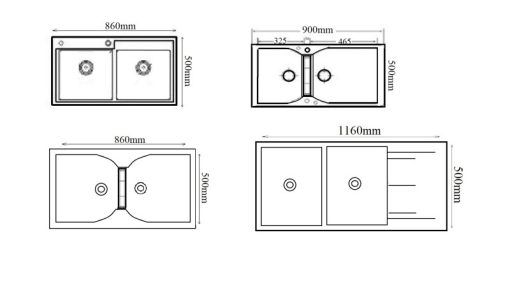 Chậu rửa bát Golicaa GCD-8650T - 3