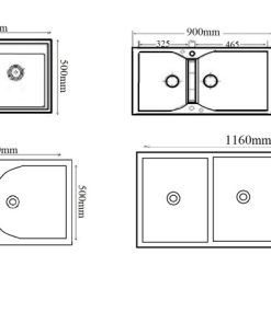 Chậu Rửa Chén Đá Golicaa GCD-8650F - 10 Chậu Rửa Chén Đá Golicaa GCD-8650F - 9