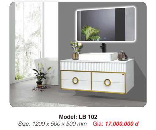 Tủ Lavabo Roland LB 102 - 3