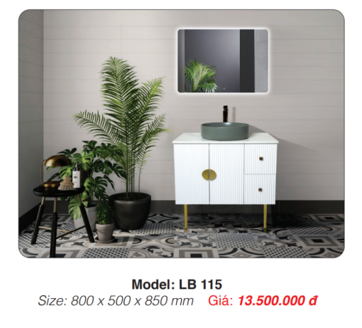 Tủ Lavabo Chân Đứng Roland LB 115 - 3