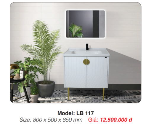 Tủ Lavabo Chân Đứng Roland LB 117 - 3
