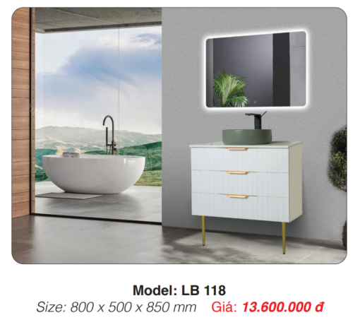 Tủ Lavabo Chân Đứng Roland LB 118 - 3