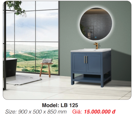 Tủ Lavabo Chân Đứng Roland LB 125 - 3
