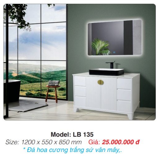 Tủ Lavabo Chân Đứng Roland LB 135 - 3