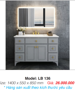 Tủ Lavabo Chân Đứng Roland LB 136 - 6 Tủ Lavabo Chân Đứng Roland LB 136 - 5