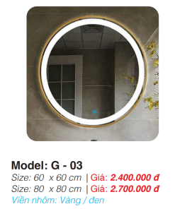 Gương Led Roland G-03 - 7