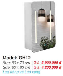 Tủ Gương Roland GH12 50×70 - 8 Tủ Gương Roland GH12 50×70 - 7