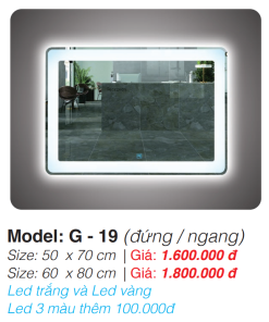 Gương Led Roland G -19 60×80 - 9