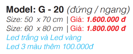 Gương Led Roland G-20 60×80 - 5