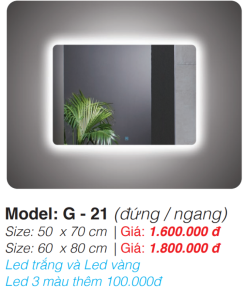 Gương Led Roland G-21 50×70 - 7