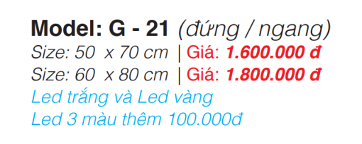 Gương Led Roland G-21 60×80 - 3