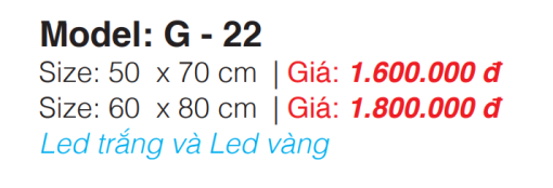 Gương Led Roland G-22 60×80 - 3