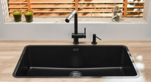 Chậu Rửa Bát 1 Hố Reginox OHIO HMH.R32688 Mạ Đen - 7