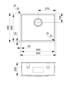 Chậu Rửa Bát Reginox Miami Vàng PVD HMH.R30745 - 7