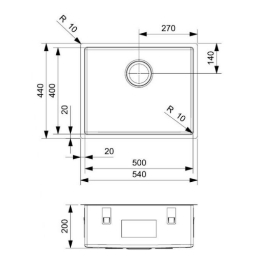 Chậu Rửa Bát Reginox Miami Xám PVD HMH.R30721 - 3