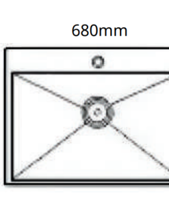 Chậu rửa chén Inox 1 hộc GOLICAA GA-6846D - 12 Chậu rửa chén Inox 1 hộc GOLICAA GA-6846D - 11