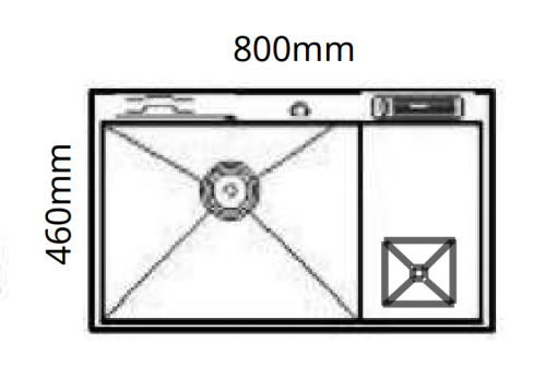 CHẬU RỬA CHÉN BÁT GOLICAA GB-8046DT - 3