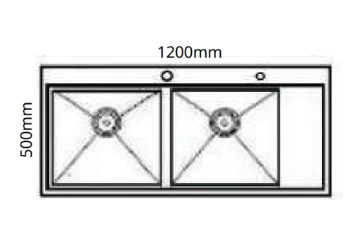 Chậu rửa bát Golicaa GD-12050KS - 3