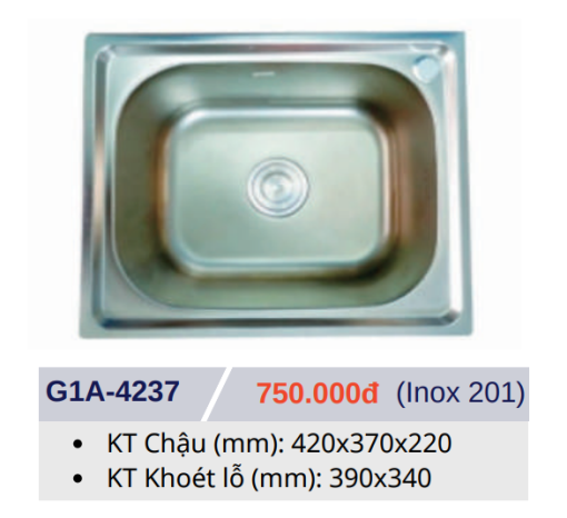 CHẬU RỬA CHÉN BÁT GOLICAA G1A-4237 - 3