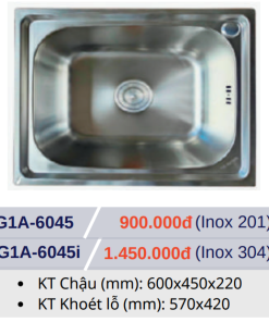 Chậu Rửa Chén GOLICAA G1A-6045 - 7
