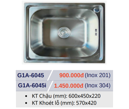 Chậu Rửa Chén GOLICAA G1A-6045 - 3