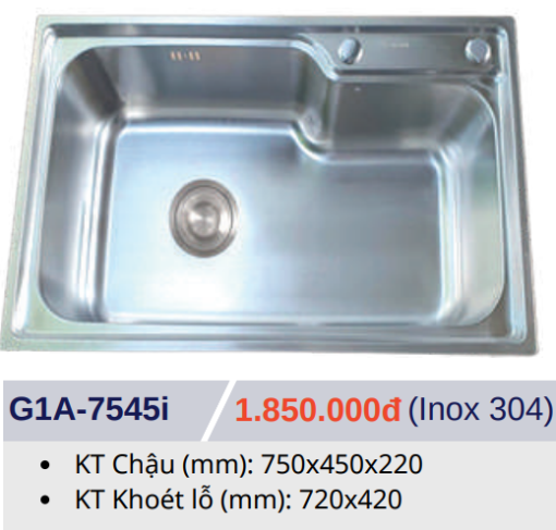 Chậu rửa bát Golicaa G1A-7545I - 5