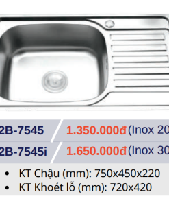 CHẬU RỬA CHÉN BÁT GOLICAA G2B-7545I - 9
