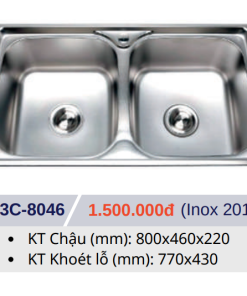 CHẬU RỬA CHÉN GOLICAA G3C-8046 - 8 CHẬU RỬA CHÉN GOLICAA G3C-8046 - 7