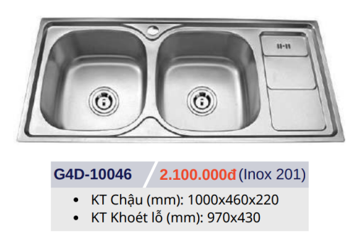 CHẬU RỬA CHÉN BÁT GOLICAA G4D-10046 - 3