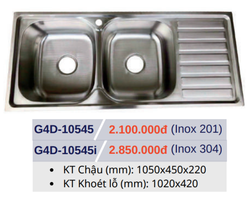 CHẬU RỬA CHÉN BÁT GOLICAA G4D-10545I - 3