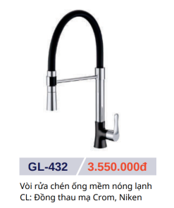 Vòi rửa chén nóng lạnh GOLICAA GL-432 - 5