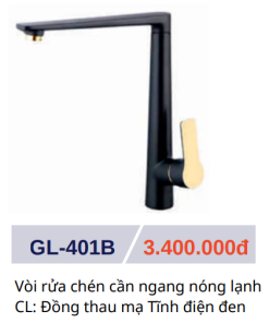 Vòi rửa chén nóng lạnh GOLICAA GL-401B - 9