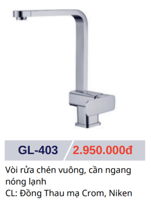Vòi rửa chén nóng lạnh GOLICAA GL-403 - 7