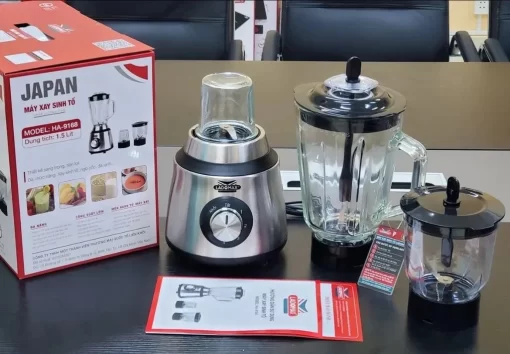 Máy xay sinh tố 3 cối Ladomax HA-9168-3 - 5
