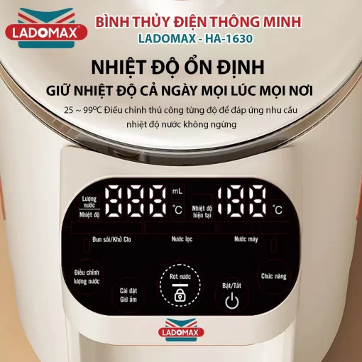Bình thủy điện thông minh Ladomax HA-1630 - 7