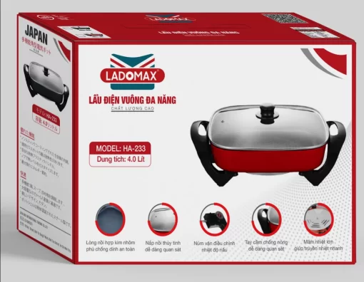 Nồi lẩu điện Ladomax HA-233 - 11