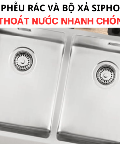 Chậu Rửa Bát Reginox HOUSTON 34×40+34×40 HMH.NPCS0010 - 16 Chậu Rửa Bát Reginox HOUSTON 34×40+34×40 HMH.NPCS0010 - 15