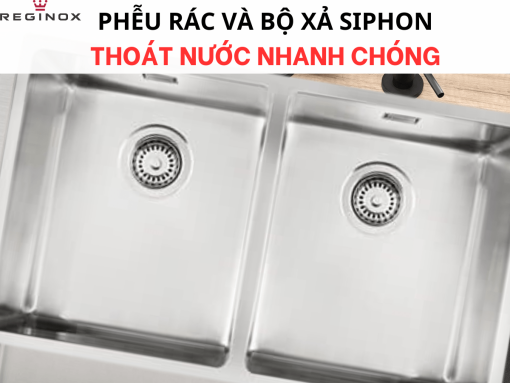 Chậu Rửa Bát Reginox HOUSTON 34×40+34×40 HMH.NPCS0010 - 7