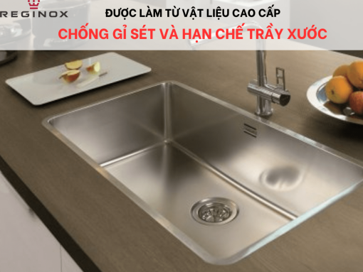 Chậu rửa bát inox 1 hố Reginox OHIO HMH.R15766 - 9