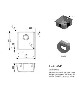 Chậu Rửa Bát Reginox Houston 40×40 Inox Bóng HMH.R32848 - 6 Chậu Rửa Bát Reginox Houston 40×40 Inox Bóng HMH.R32848 - 5