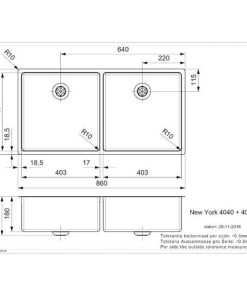 Chậu rửa bát Reginox NEW YORK 40X40 HMH.R28254 - 6 Chậu rửa bát Reginox NEW YORK 40X40 HMH.R28254 - 5