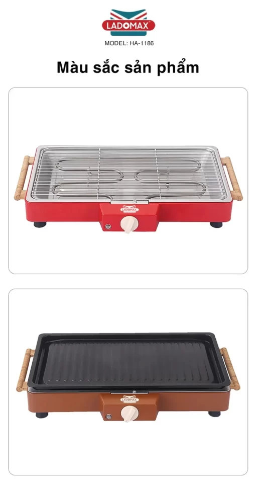 Bếp nướng điện Ladomax HA-1186 - 5