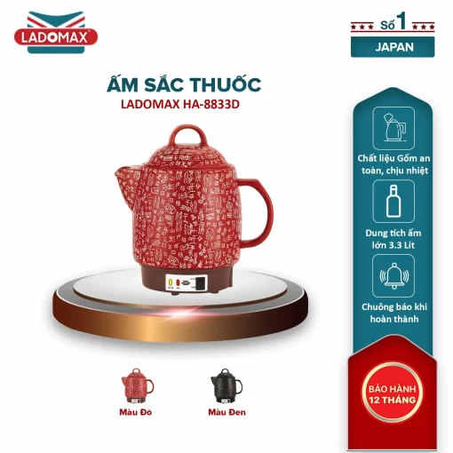 Ấm sắc thuốc Ladomax HA-8833D - 3