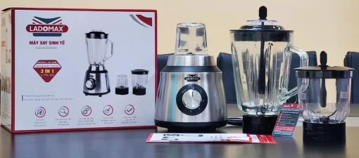 Máy xay sinh tố 3 cối Ladomax HA-9168-3 - 3