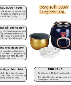 Nồi cơm điện mini Ladomax HA-7608 - 17