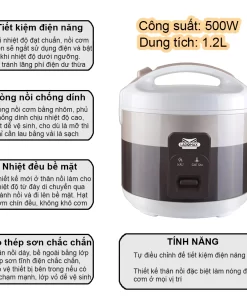 Nồi cơm điện 1.2 Lít Ladomax HA-7712 - 17