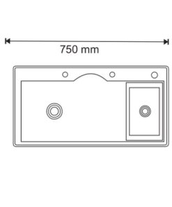 Chậu rửa chén 1 hộc GOLICAA GA-7546R - 10 Chậu rửa chén 1 hộc GOLICAA GA-7546R - 9
