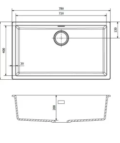 Chậu rửa chén Reginox AMSTERDAM 72 XÁM HMH.R30899 - 10 Chậu rửa chén Reginox AMSTERDAM 72 XÁM HMH.R30899 - 9
