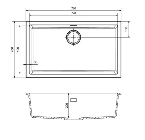 Chậu rửa chén Reginox AMSTERDAM 72 XÁM HMH.R30899 - 3