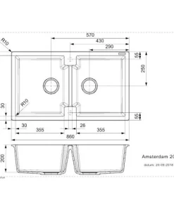 Chậu rửa chén Reginox AMSTERDAM 20 XÁM HMH.R31018 - 9